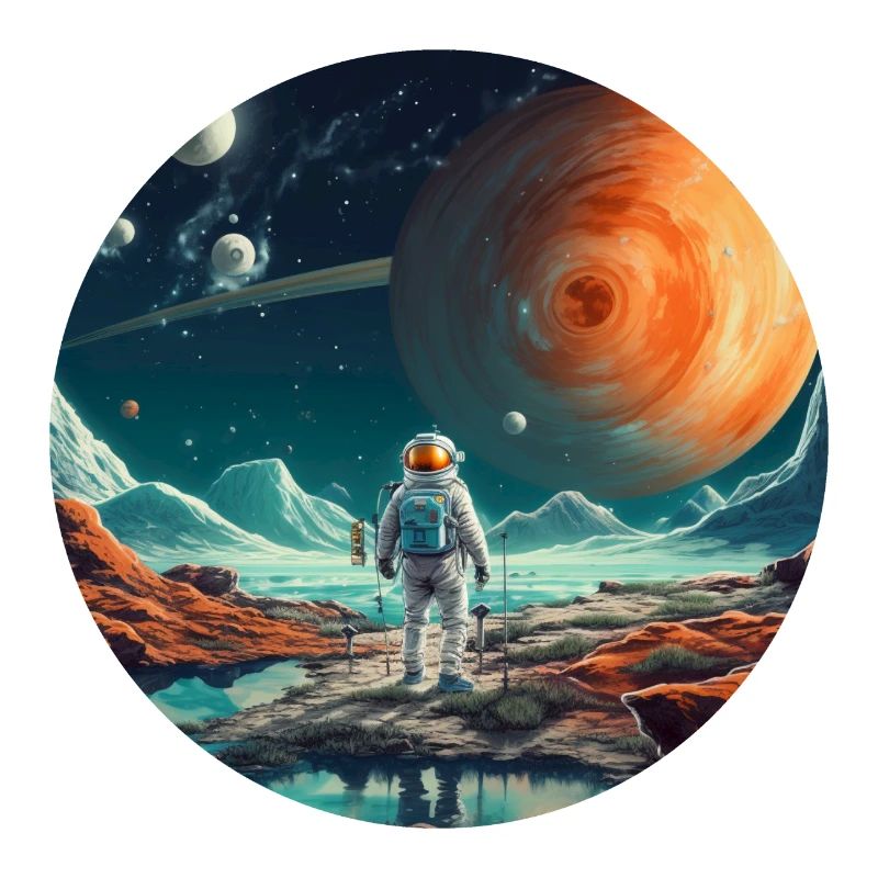 Spaceman um All, Astronauten Geschenk