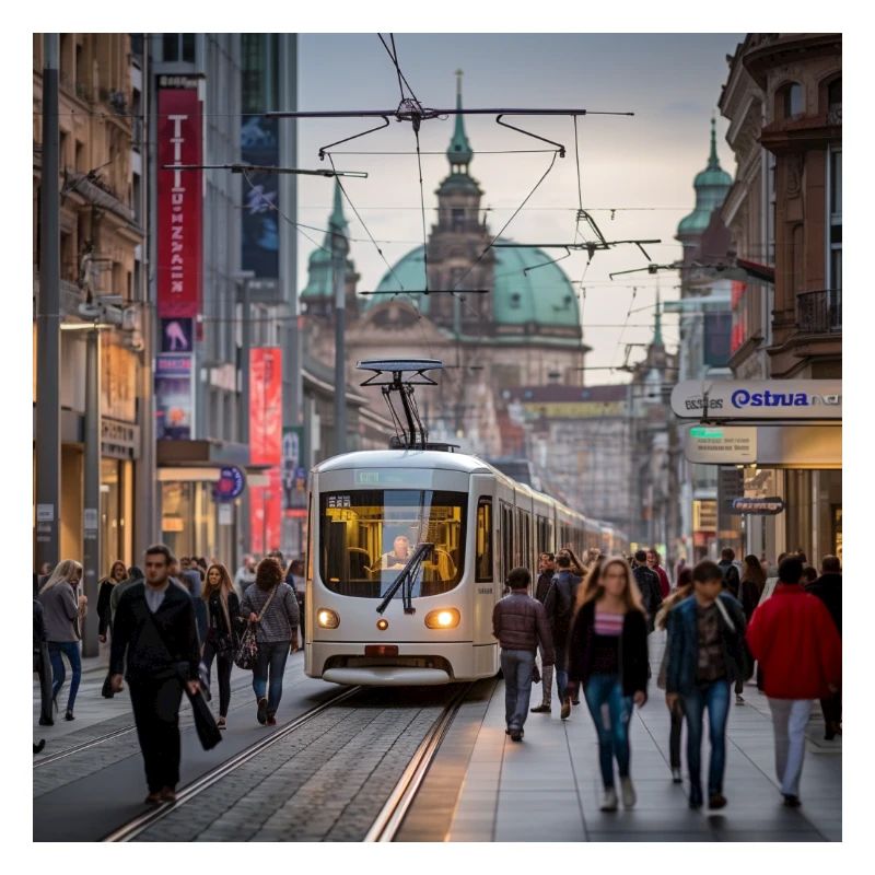 Rue avec tram