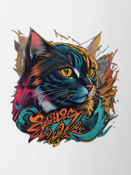 Beau design de chat