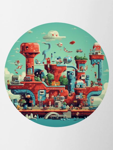Nostalgic retro video game