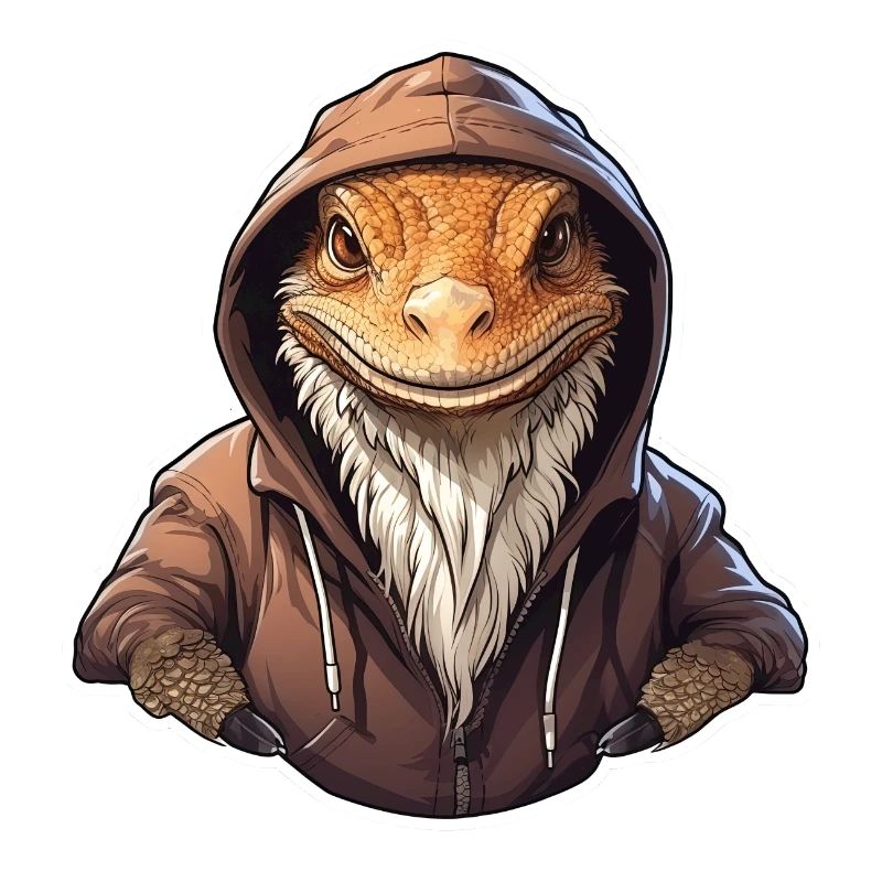 Coole Bartagame in Freizeitkleidung