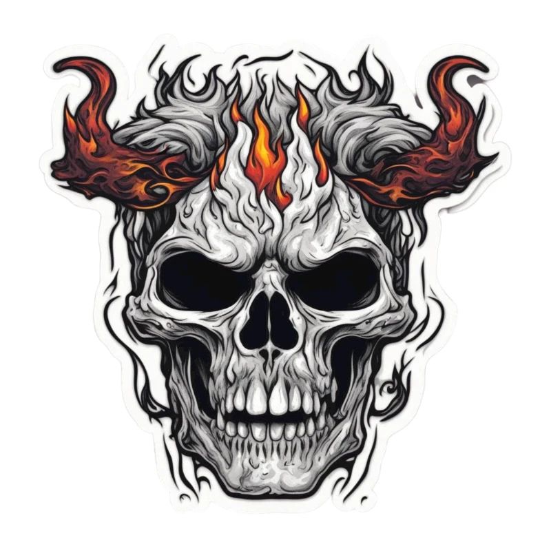 Horned skull