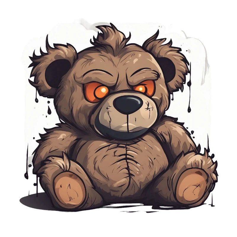 a scary teddy bear