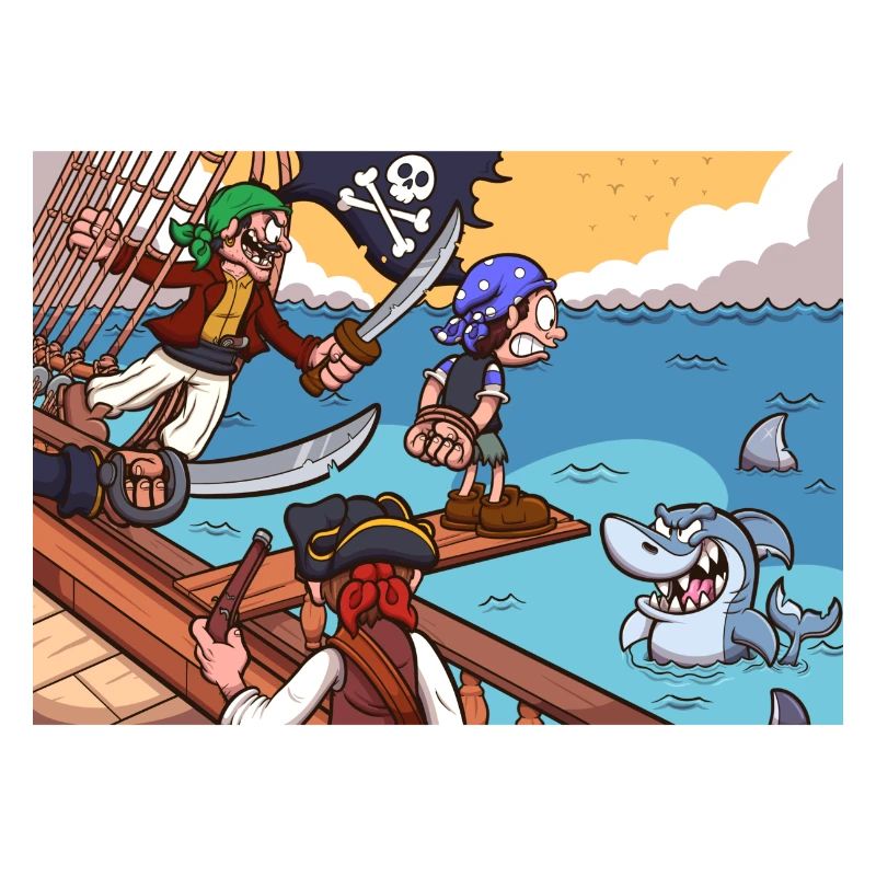 Pirate Kid Walking The Plank