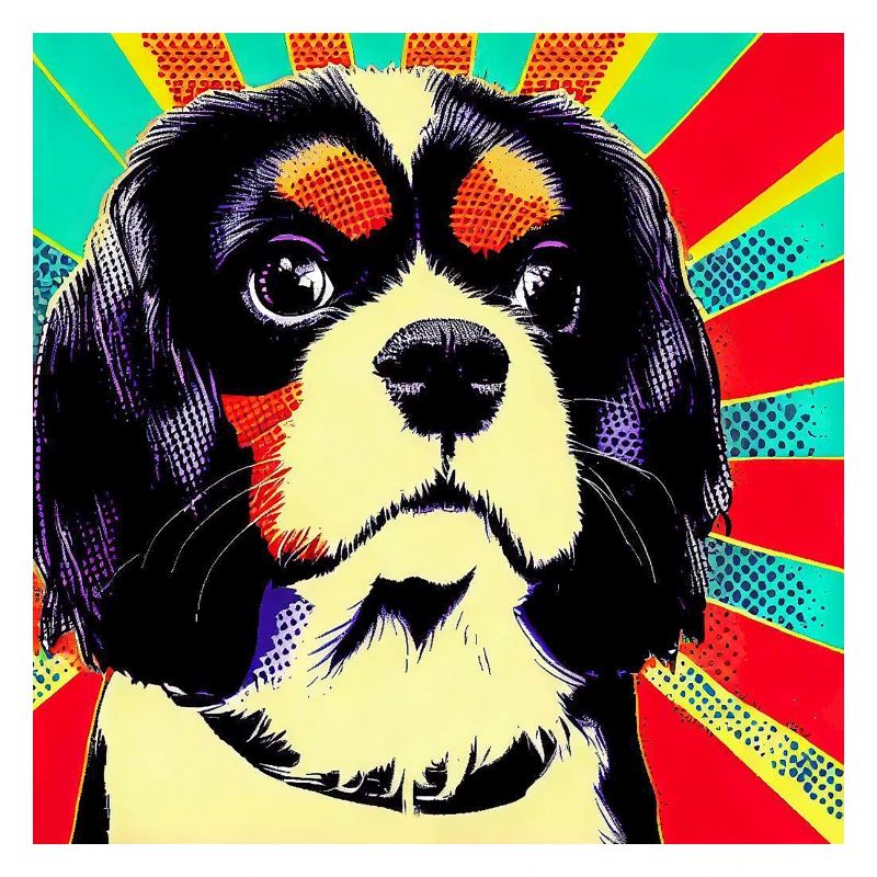 Cavalier King Charles Spaniel Pop Art