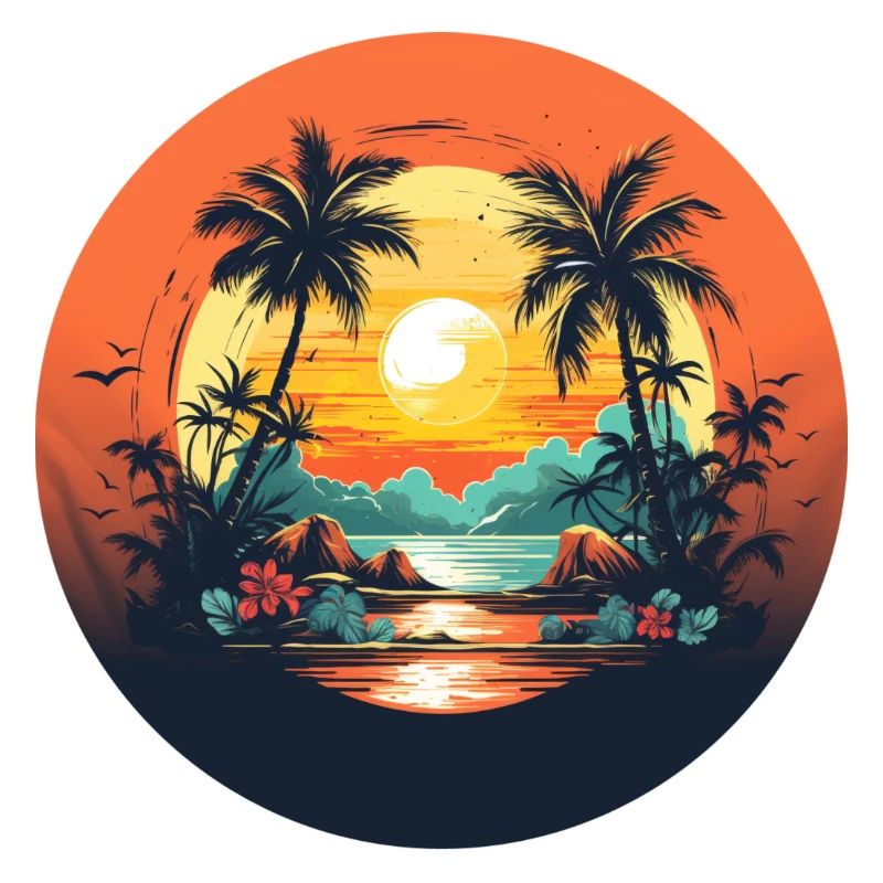 Tropical paradise: relaxation on vacation!