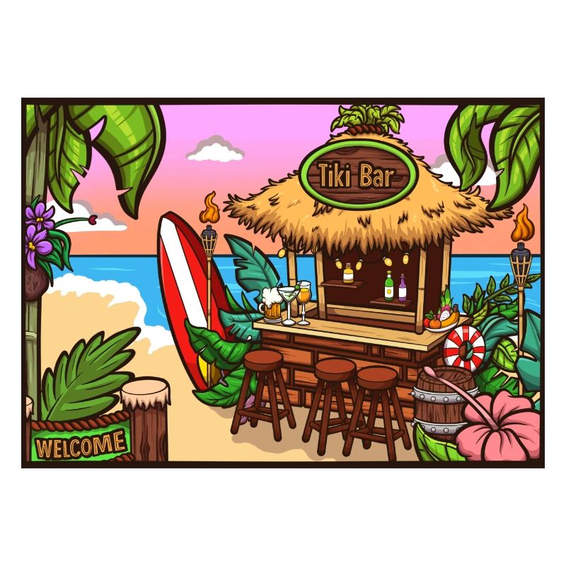 Tiki Bar Background