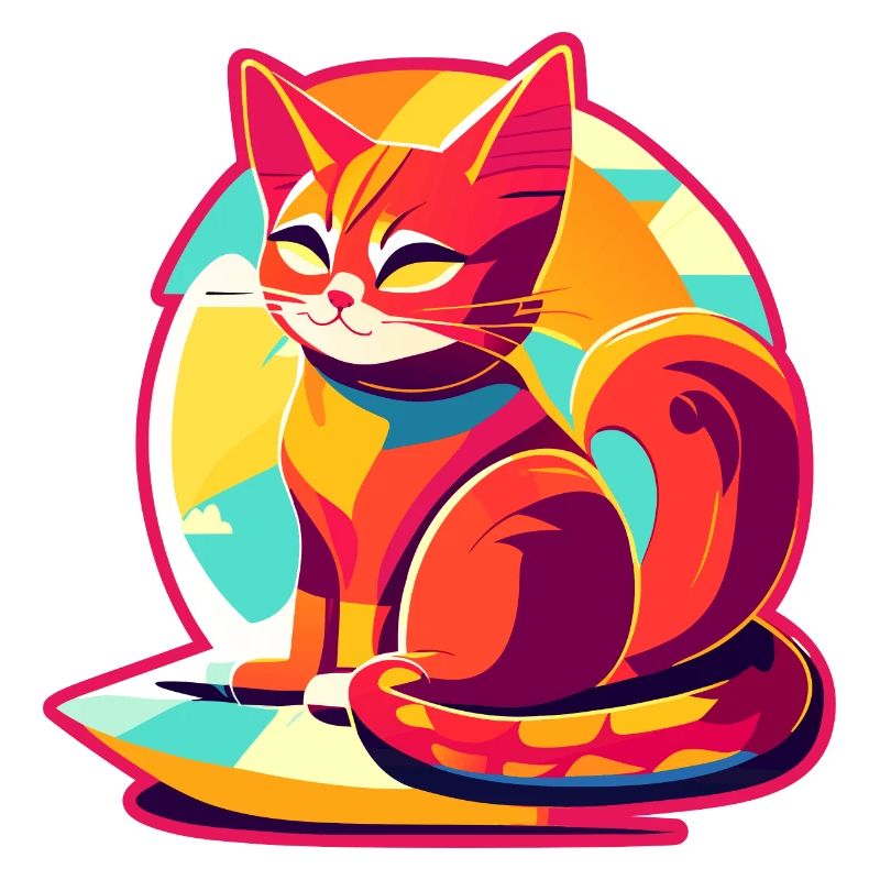 Chat sur oreiller