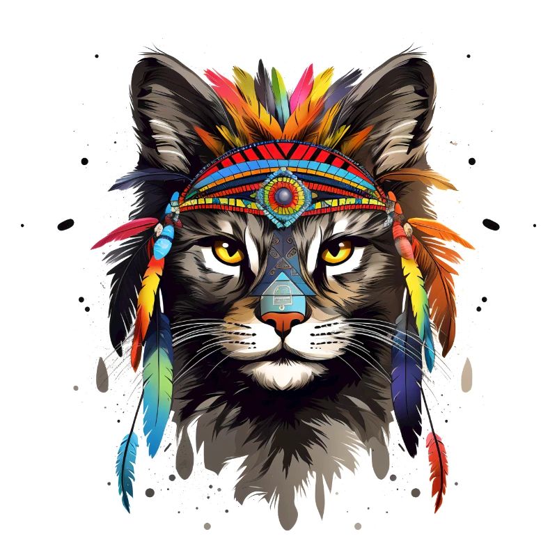 Feline Spirit's War Bonnet