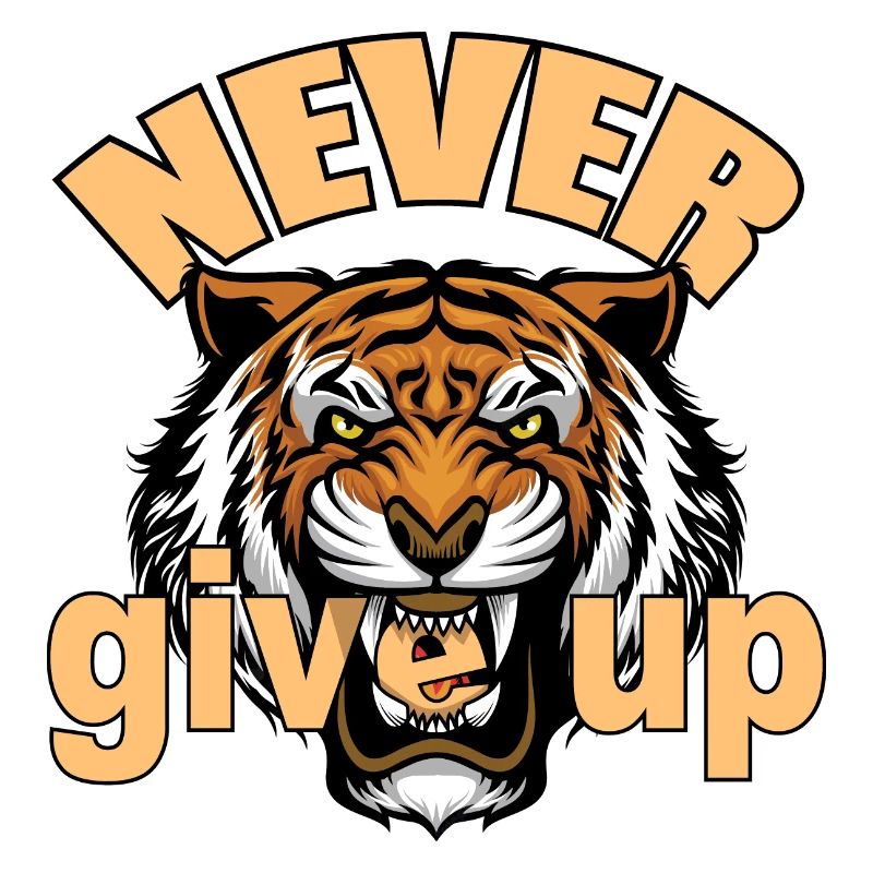 Never give up