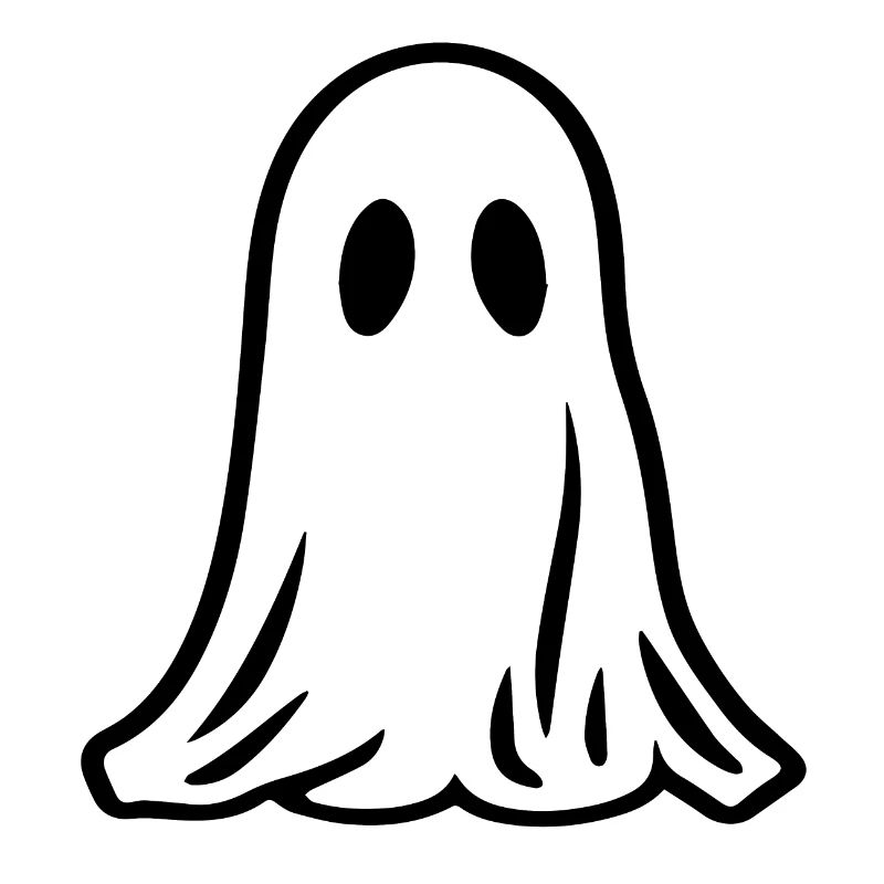 Spooky Cute Kawaii Ghost Design