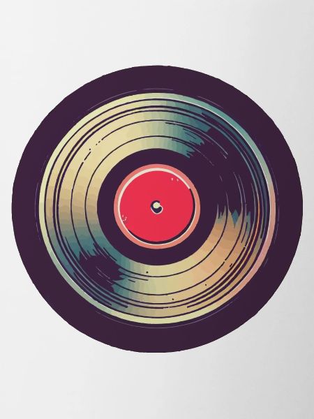 Disque vinyle rétro