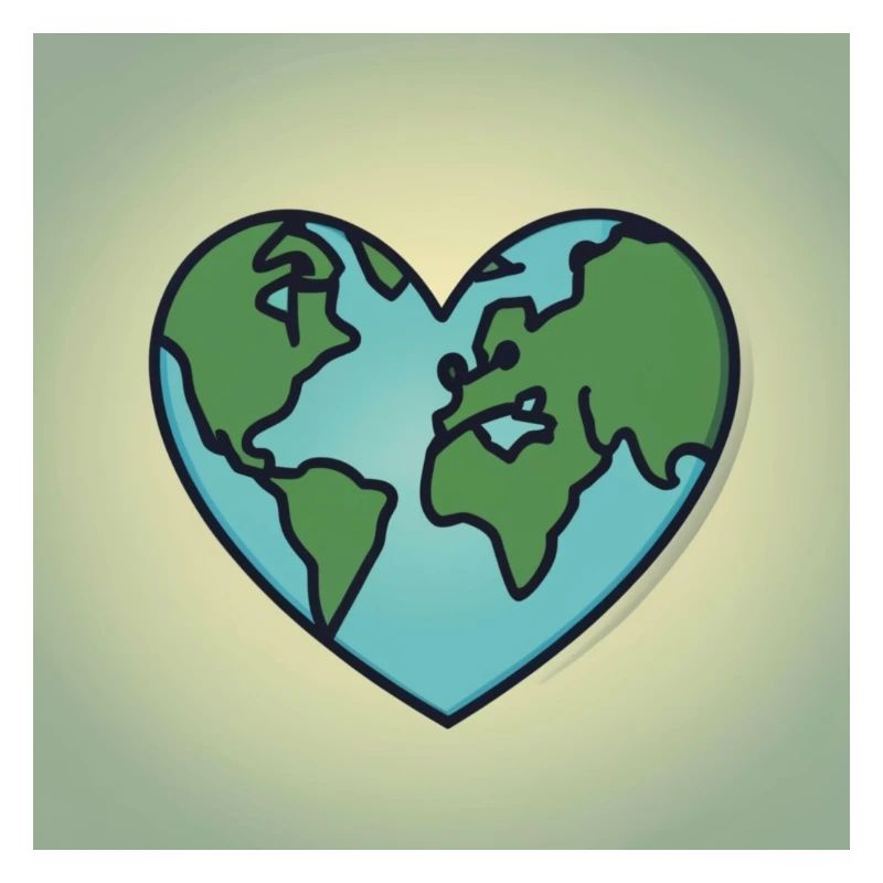 Un monde durable en forme de cœur