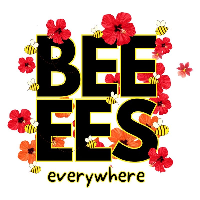 Beeees are everywhere Design
