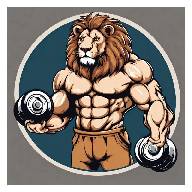Löwe im GYM