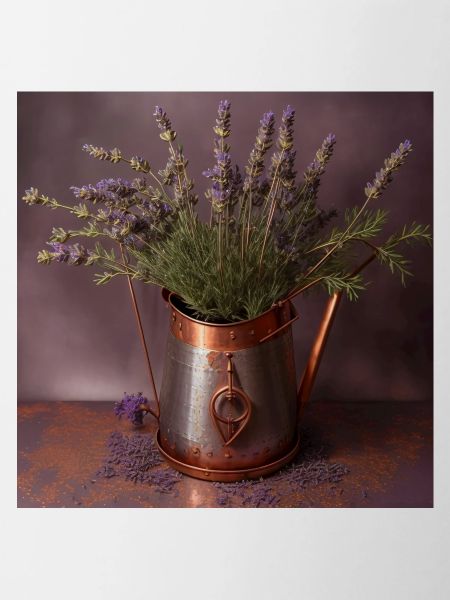 Lavender in a copper jug