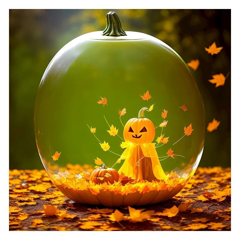 Halloween Pumpkin Ghost