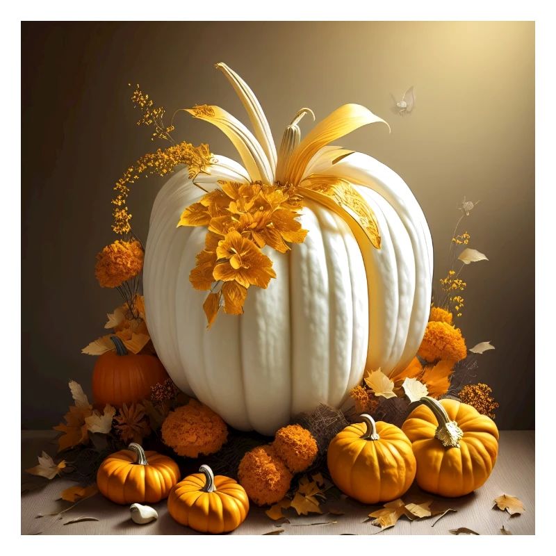 Arrangement de citrouilles d’Halloween