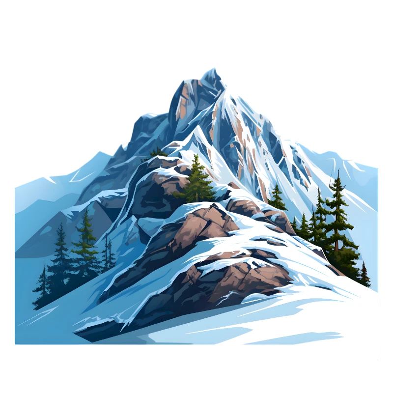 A wintry day in the mountains