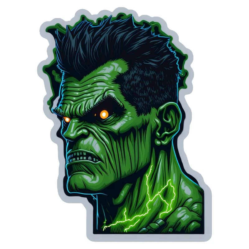 Monstre vert Halloween