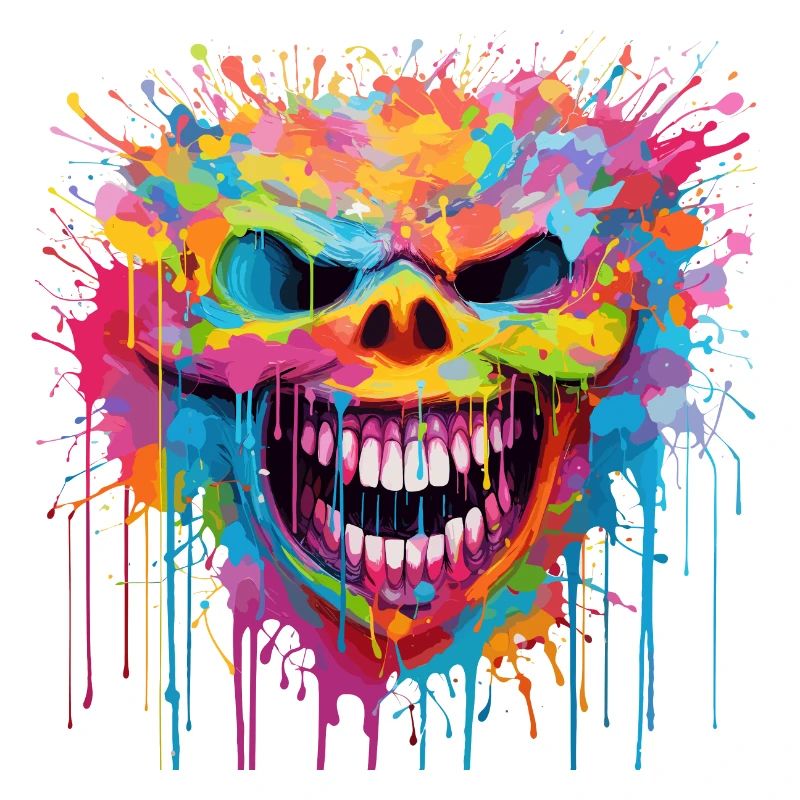 dunkles Lachen