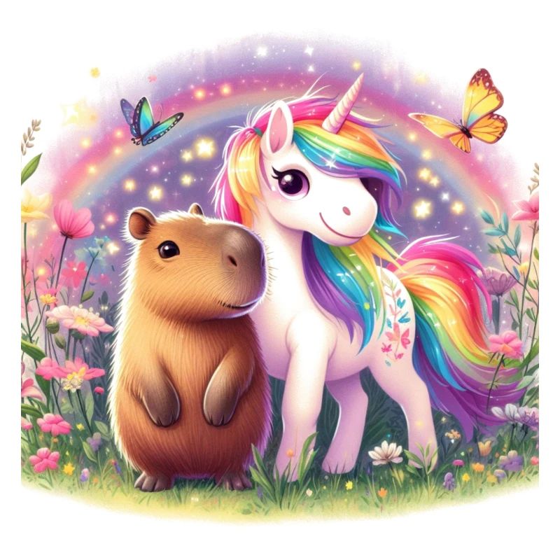 Capybara und Einhorn