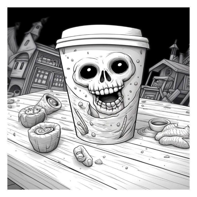 Kaffee - Becher Halloween