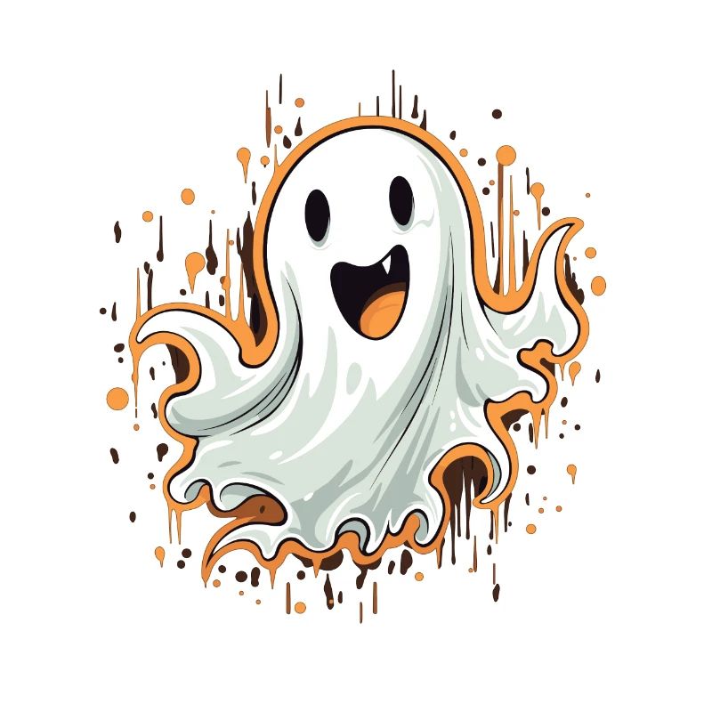 Freundlich lachender Geist - Halloween