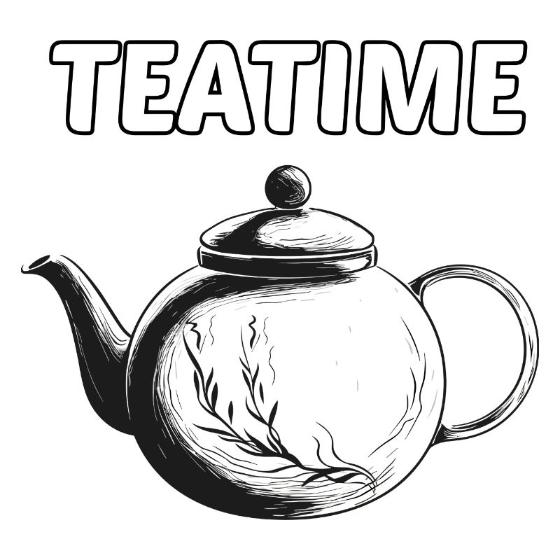 Teatime Tee Teezeit Kaffee Kuchen Teekanne
