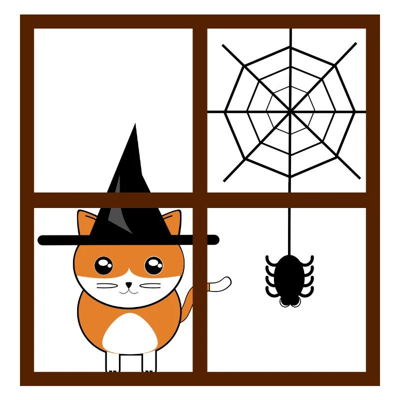 chat sorcier attend halloween
