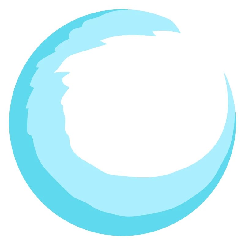 Surfer Planche de surf Round Blue Circle Surf de vagues