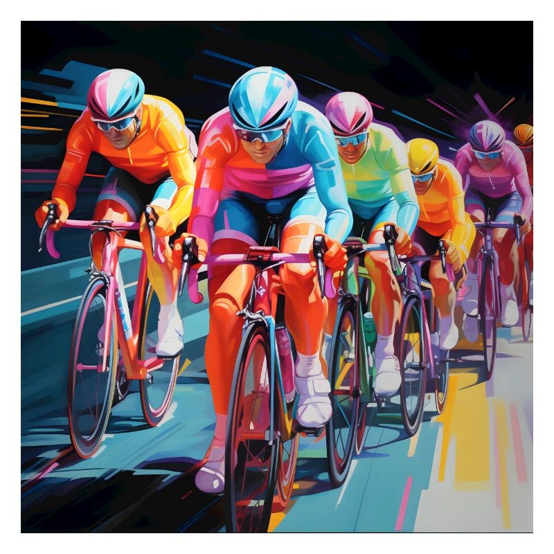 Neon Cyclists