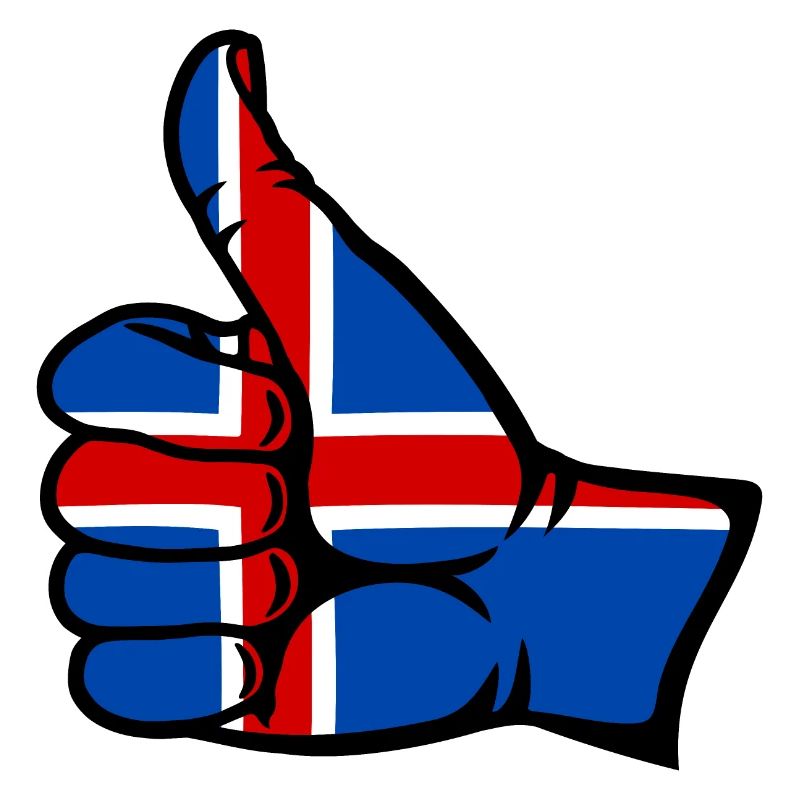 Drapeau de l’Islande Tout effacer l’icône