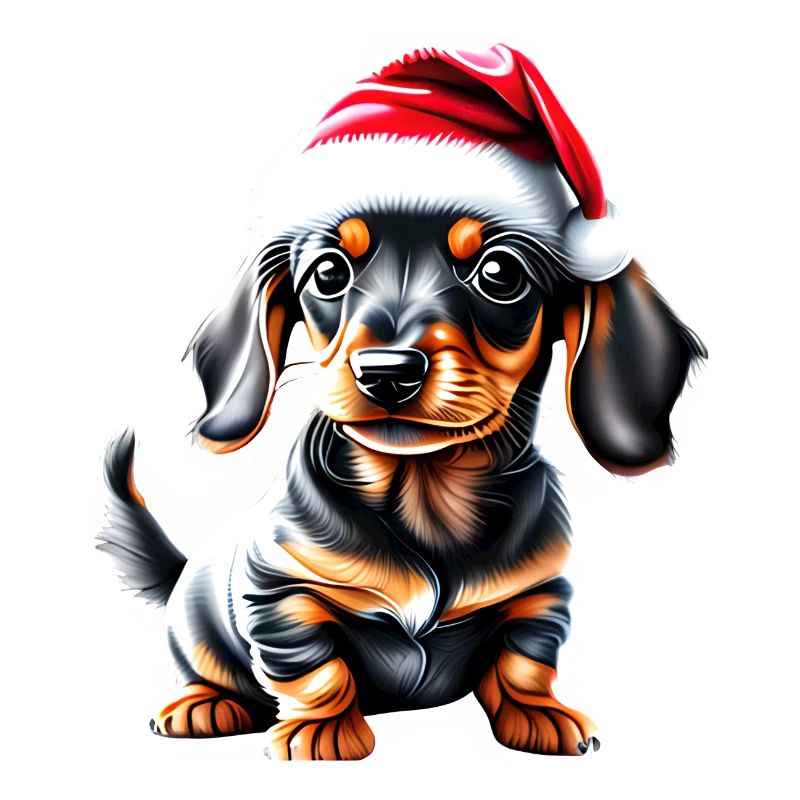 Teckel Noël Chien Noël Teckel Chiot