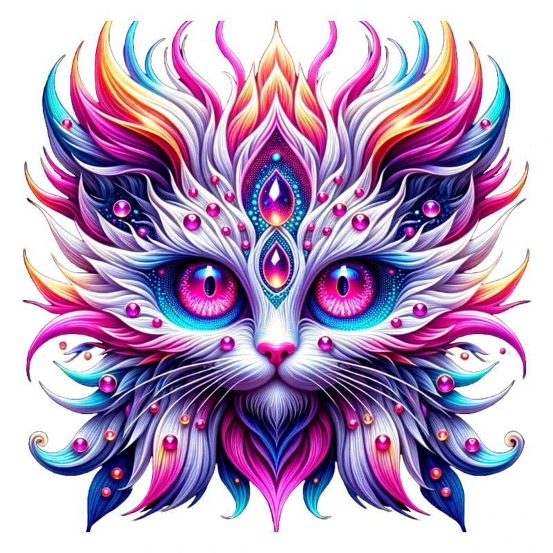 Psychedelic Cat Irrwa