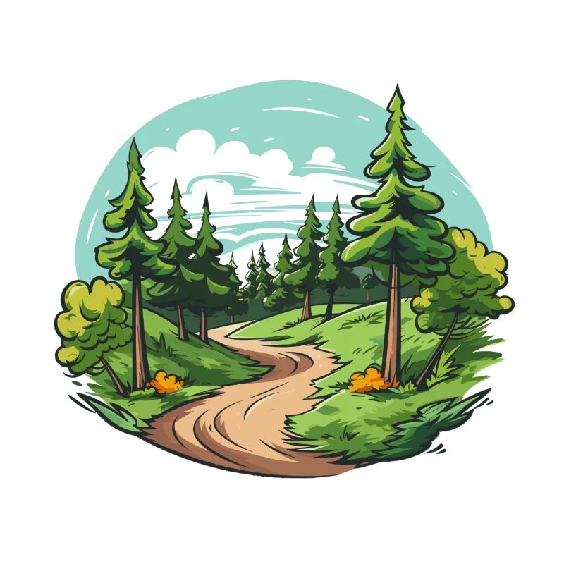the peaceful forest