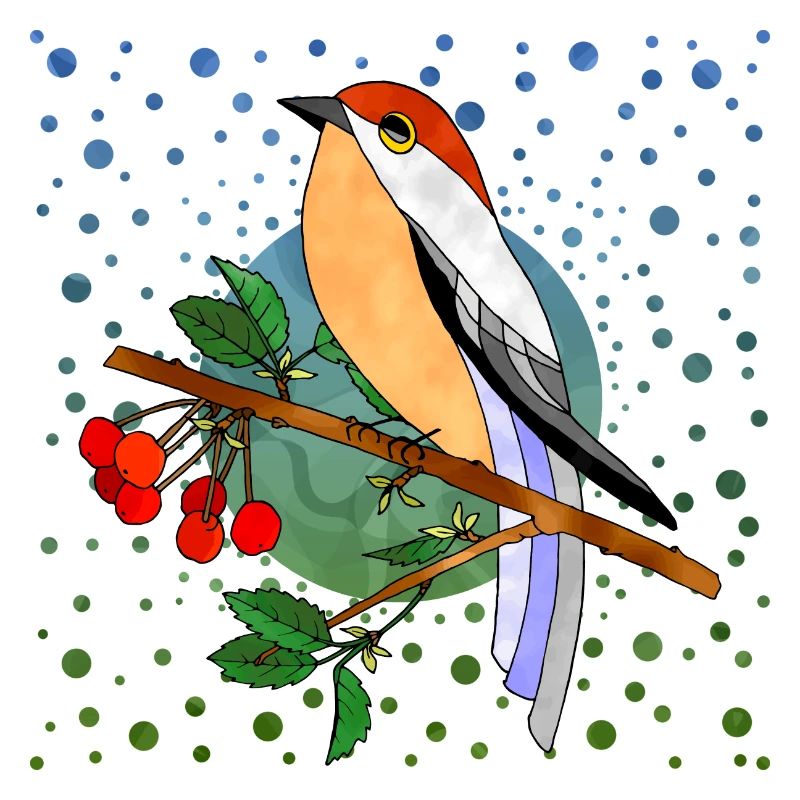 Bunter Vogel