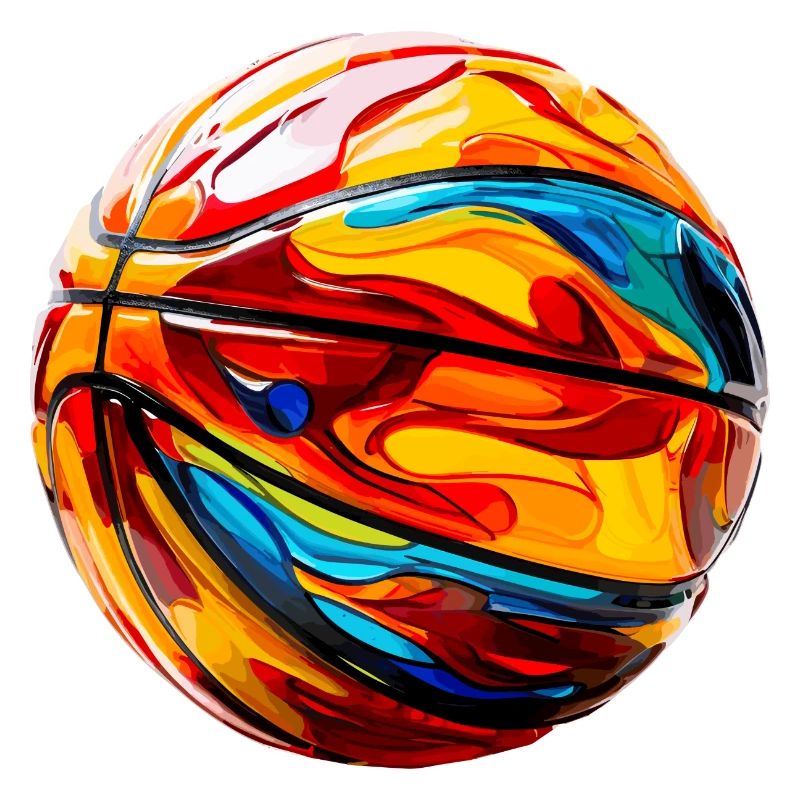 basket-ball coloré