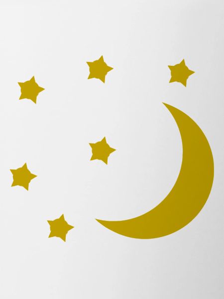 Moon and stars