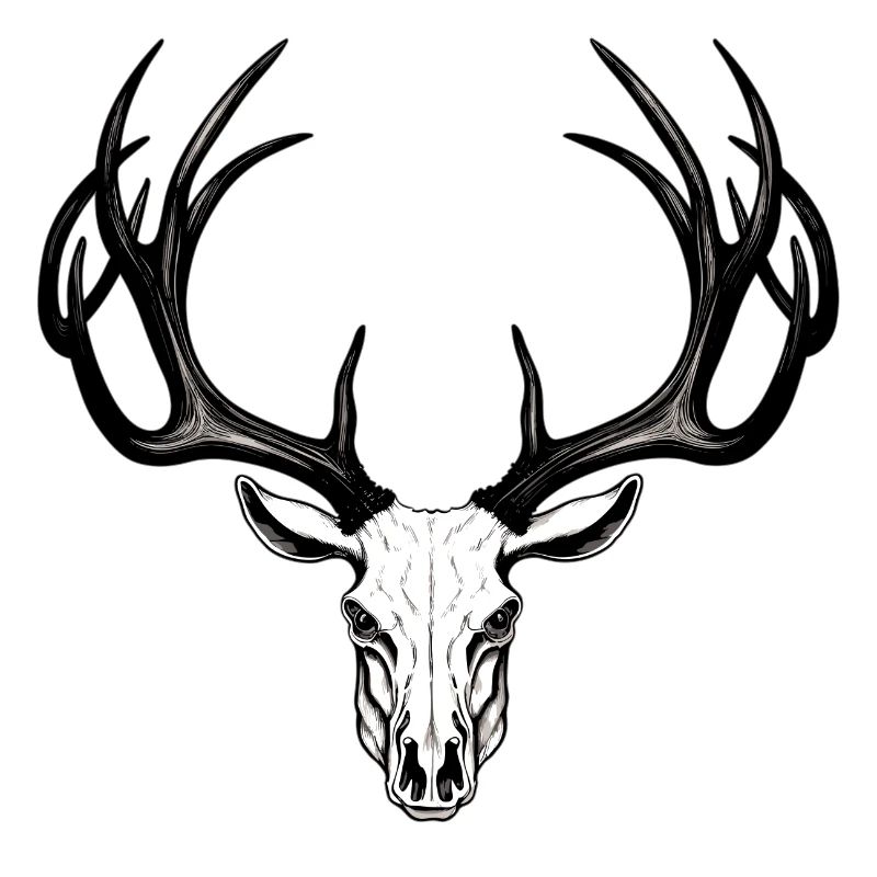 Crâne de bois de cerf