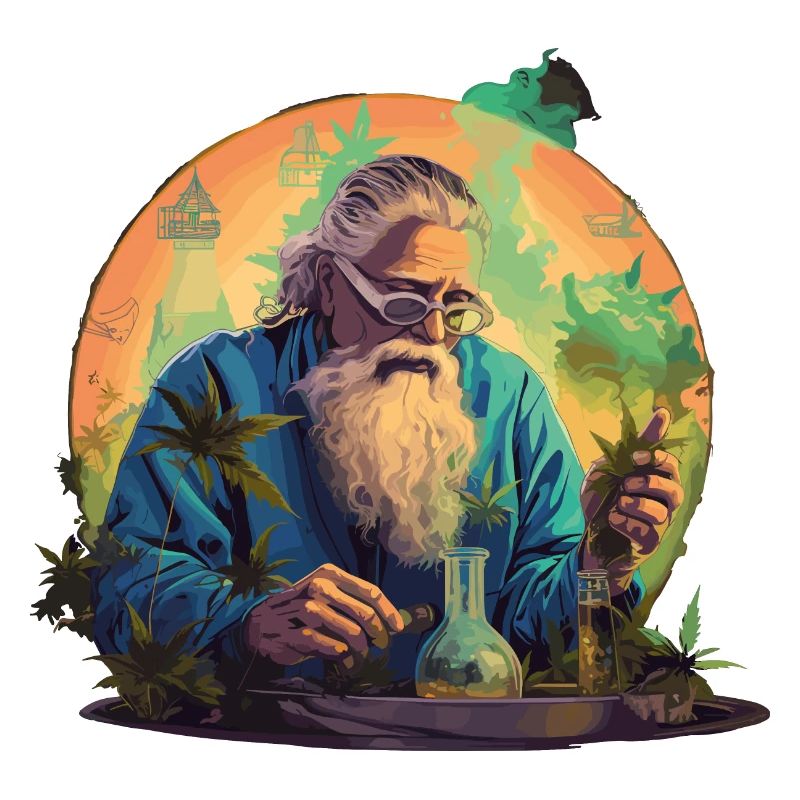 Cannabis-Weiser im Einklang