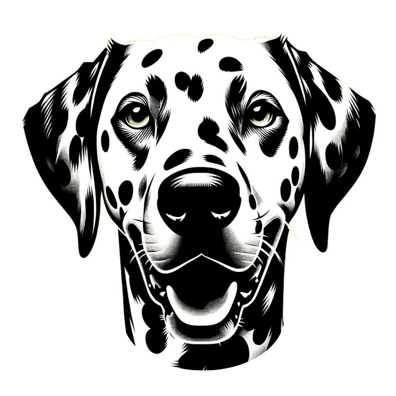 Hundegesicht Dalmatiner