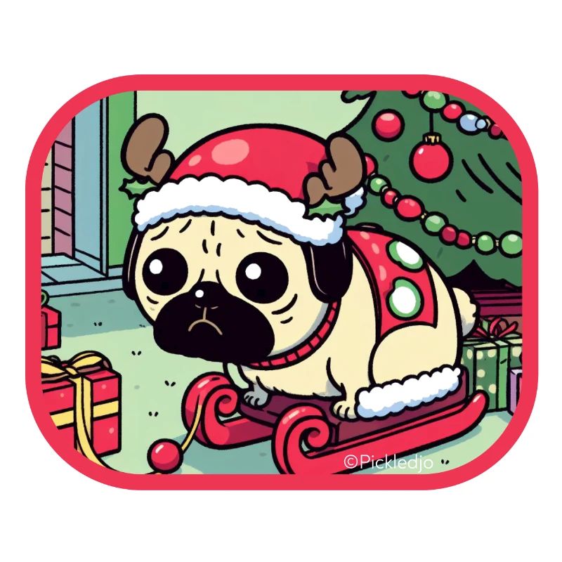 Weihnachtlicher Mops