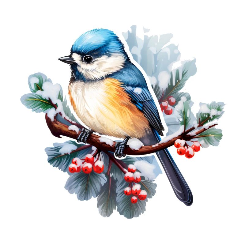 Bleu en hiver