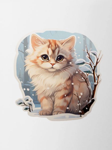 Chaton dans la neige