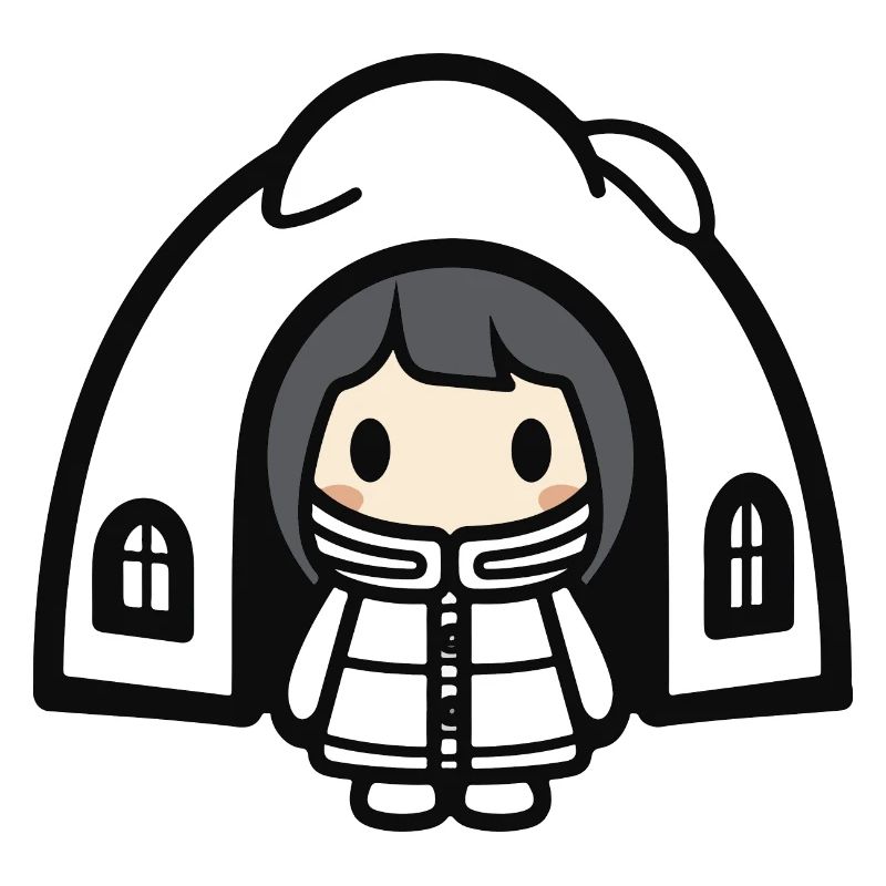 Winter Eskimo Igloo Comic