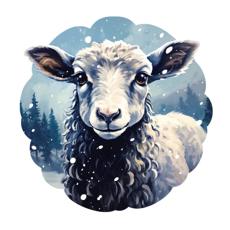 Sheep in winter