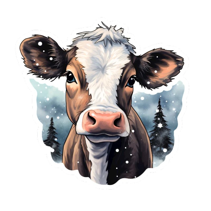 Beef in the snow