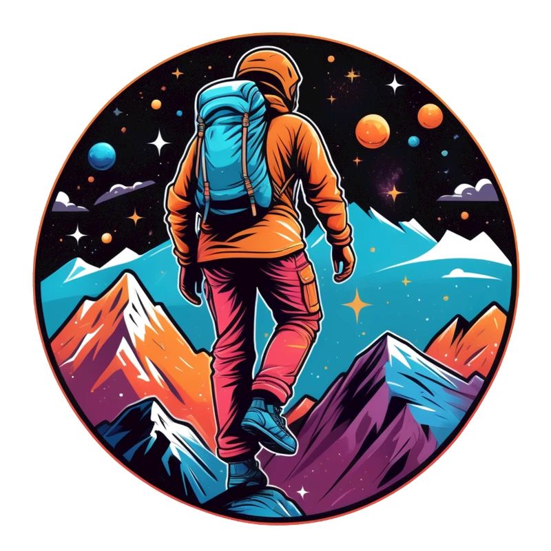 Climbing - Moon - Space