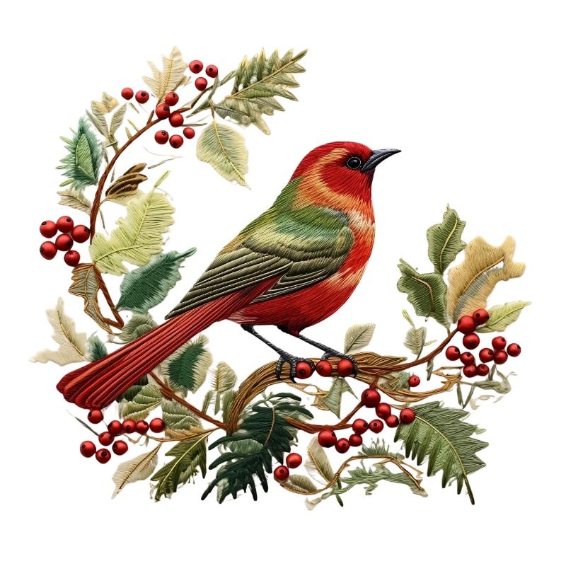 L’ de Noël brodé de grand-mère